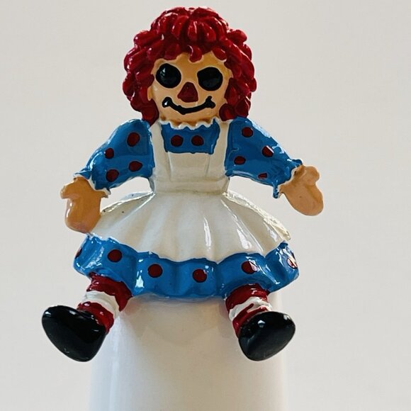 Thimble Raggedy Ann Fine bone Chine Gimbel and Sons Made in England Collectible - Picture 2 of 8